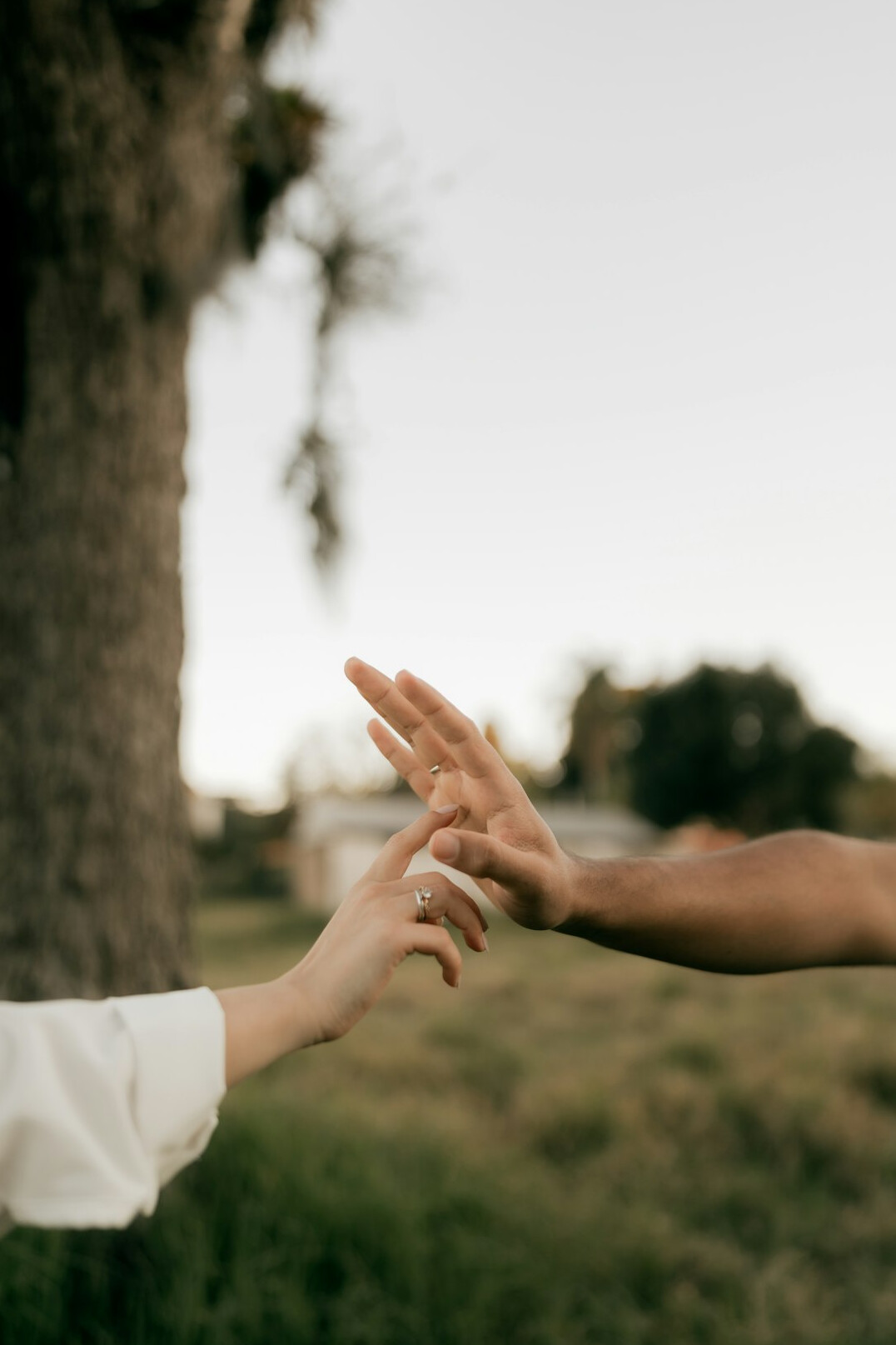 Two business people shaking hands over a table after a meeting